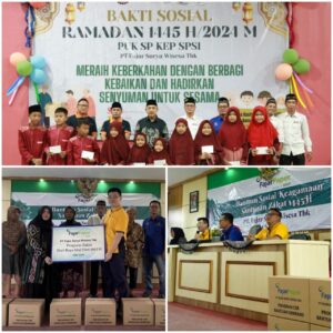 FajarPaper Berbagi Berkah Idul Fitri dengan Memberikan Zakat kepada Anak Yatim Piatu dan Warga Desa Kalijaya