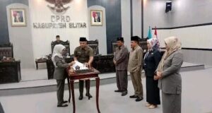 Paripurna DPRD Kabupaten Blitar Bahas Tiga Agenda Penting Dan Penetapan Perda