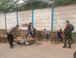 Cegah Banjir di kelurahan bantargebang ,Sinergitas tiga Pilar giat normalisasi saluran air