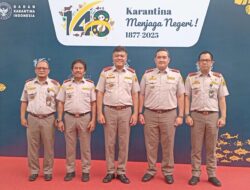 Barantin Indonesia memasuki Usia ke -2 dan 148 tahun Menjaga Negeri