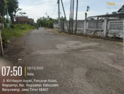Wisata Jalan Berlubang di Dusun Pancoran Kecamatan Rogojampi Banyuwangi Butuh Sentuhan Bupati Ipuk Fiestiandani 