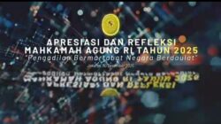 Mahkamah Agung Adakan Refleksi Akhir Tahun 2025,Pengadilan bermartabat ,negara berdaulat