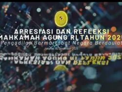 Mahkamah Agung Adakan Refleksi Akhir Tahun 2025,Pengadilan bermartabat ,negara berdaulat
