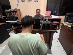 Aksi Sigap Reskrim Polsek Banyuwangi Kota, Pencuri HP di Konter BUB Cell Ditangkap di Plengsengan