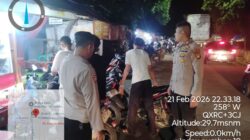 POLSEK MEDANSATRIA GELOLA PATROLI MALAM – ANTISIPASI BALAP LIAR SAMPAI KEJAHATAN JALANAN