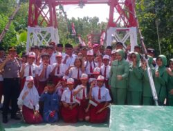 Dandim 0825/Banyuwangi Resmikan Jembatan Perintis Garuda Penghubung Dua Desa di Banyuwangi