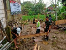 TNI dan Warga Gotong Royong Bangun Infrastruktur; Progres Capai 2 Persen