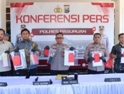 Polres Pasuruan Ungkap Tambang Andesit Ilegal di Purwosari, 5 Orang Ditetapkan Sebagai Tersangka