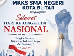 Keluarga Besar MKKS SMA Negeri Kota Blitar Mengucapkan Selamat Hari Kebangkitan Nasional 20 Mei 2026