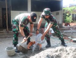 GASPOLL! Progres Capai 62%, Prajurit Korem 051/Wkt & Warga Bersatu Bangun MCK Panti Asuhan Karena Doa