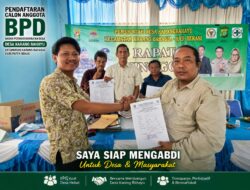 DEMI ASPIRASI WARGA! Tokoh Pemuda Slamet Aripin Resmi Daftar Calon Anggota BPD Karangrahayu