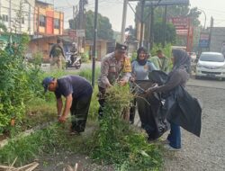 Aksi Nyata Bhabinkamtibmas: Sabtu Bersih di Jalan Patriot, Bukti Sinergi Aparat dan Warga Tanpa Batas