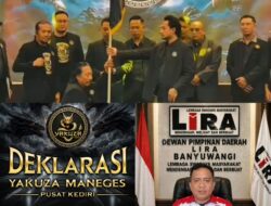 Bupati LSM LIRA Banyuwangi Gerry Oktavian Ucapkan Selamat atas Deklarasi Yakuza Maneges Pusat