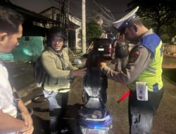 Cegah Tawuran dan Kejahatan Jalanan, Polsek Bekasi Barat Intensifkan Patroli & Razia Selektif