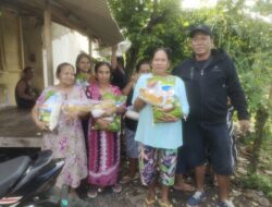 Berbagi Manfaat Pada Warga Sekitar,Pengusaha Tambang Pasir Salurkan Ratusan Paket Sembako Pada Warga Pancoran Rogojampi