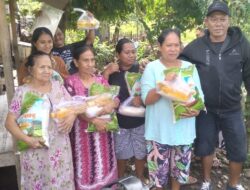 Pengusaha Galian C Salurkan Sembako Kepada Warga di Dusun Pancoran Kecamatan Rogojampi Banyuwangi 