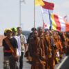 Misi Damai 58 Biksu: Jalan Kaki dari Bali ke Borobudur, Singgah di Sidoarjo