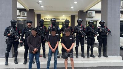 Patroli Dini Hari, Tim Brimob PMJ Amankan Tiga Remaja yang Hendak Balap Liar di Bekasi