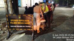 Cegah Tawuran & Kejahatan Jalanan,Polsek Bekasi Barat Gelar Razia Stasioner dan Patroli Mobile di Titik Rawan