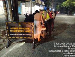 Cegah Tawuran & Kejahatan Jalanan,Polsek Bekasi Barat Gelar Razia Stasioner dan Patroli Mobile di Titik Rawan