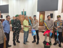 Sambut Hut Bhayangkara KE-80,Polres Metro Bekasi Kota Gelar Bhakti Religi & Bantu Sarana di GKJ Jakasampurna