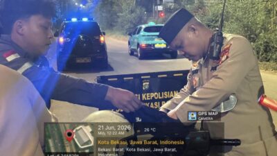 Jaga Jakarta On The Spot, Kapolsek Bekasi Barat Pimpin Patroli & Razia Tegas tutup Ruang Gerak Tawuran
