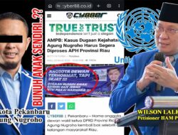 GUGAT MORALITAS AGUNG NUGROHO: REKAM JEJAK KELAM, GAYA HEDONIS, DAN SERUAN PERLAWANAN RAKYAT PEKANBARU