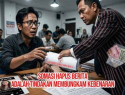 Tuntutan Hapus Berita Dipandang Kriminalisasi PERS, WILSON LALENGKE Tolak Somasi MARTIN MANOLUK, Gugat POLISI & Laporkan Dugaan Korupsi