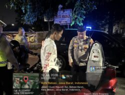 Intensifkan Patroli dan Razia, Polsek Bekasi Barat Jauhkan Gangguan Kamtibmas