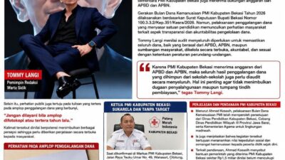 Pemred Warta Sidik Minta Audit PMI Kabupaten Bekasi atas Penggalangan Dana di Sekolah