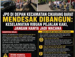 Depan Kecamatan Cikarang Barat, Tanpa Zebra Cross, Tanpa Lampu Merah, Tanpa JPO ,Keselamatan Warga Diabaikan Pemkab Bekasi