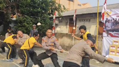 Semarak HUT RI ke-81: Polsek Bekasi Barat Lepas Tawa dan Semangat Bersama Warga Kranji