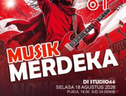 Musik Merdeka, Semarakkan HUT ke-81 Kemerdekaan RI di Studio 44 Lodoyo