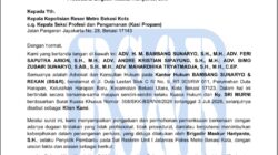 Kantor Hukum Bambang Sunaryo & Rekan Resmi  Lapor ke Kapolres,Dugaan Oknum Penyidik Jatanras Intervensi Klien: Tekan Ganti Pengacara & Berdamai