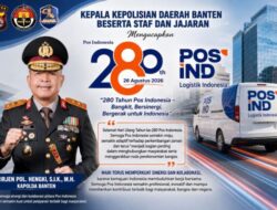 HUT ke-280 Pos Indonesia: Kapolda Banten Apresiasi Peran Menghubungkan Masyarakat & Menggerakkan Negeri