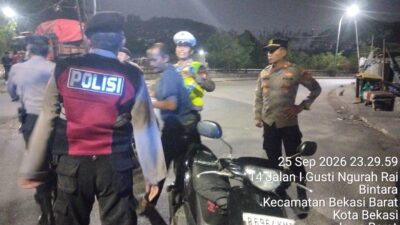 Jaga Jakarta On The Spot: Polsek Bekasi Barat Perketat Patroli & Razia, Tutup Celah Kejahatan Jalanan dan Tawuran