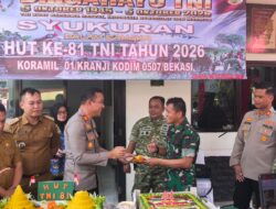 Tiga Kapolsek Bersatu di HUT TNI ke-81: Sinergitas TNI–Polri Kunci Kokohnya Kamtibmas Kota Bekasi