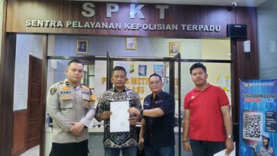 Wartawan Kisman Simaremare Resmi Laporkan Kadis DLH Kabupaten Bekasi ke Polres Metro Bekasi,Dugaan Hina dan Usir Saat Konfirmasi